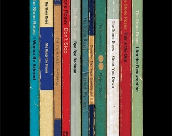 The Stone Roses Poster Print Debut Album As Penguin Books Music Poster