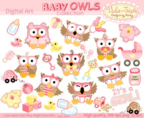 free baby girl owl clip art - photo #45