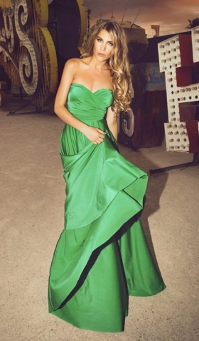 Emerald Green Floor Length Full Skirted Infinity Convertible Wrap Dress...Available in 68 Colors