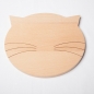 wooden breadboard bread cat