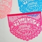 Papel picado wedding garland MI FAMILIA (3 banners) personalized . featured in Destination Weddings magazine