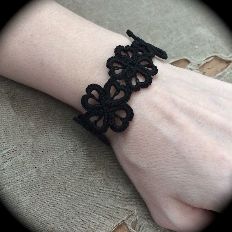 https://www.etsy.com/listing/176143339/tatted-cuff-bracelet-hearts-and-clovers?
