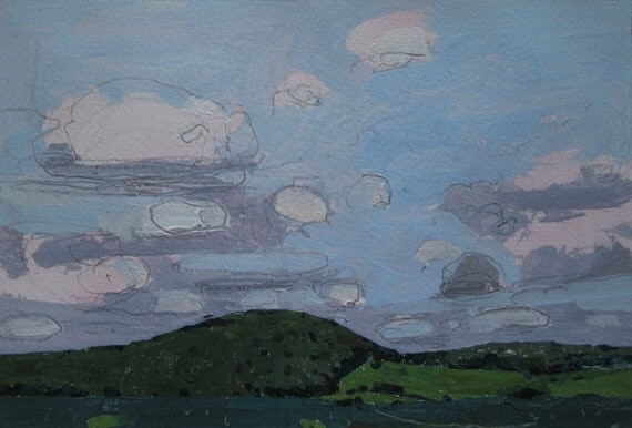 Late Summer Mount Pleasant Original Landscape Painting on