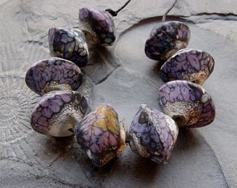 artisan lampwork, handmade - Last Flowers on the Wall MTO - by Calisto