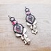 Steampunk Key Earrings Vintage Keys, Enamel