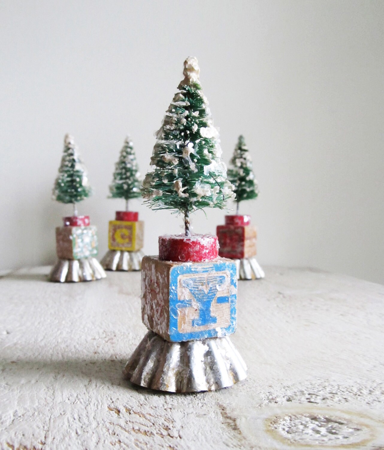 Bottle Brush Christmas Tree Ornament