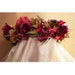 Fairy head wreath renaissance costume medieval faerie fantasy wedding floral crown bridal party flowers