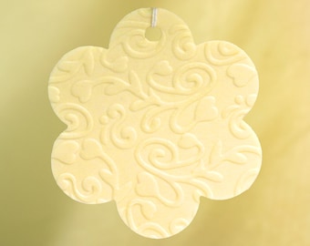 Embossed Flower Car Air Freshener