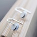 bellissima - brushed silver coin earrings