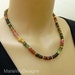 Reserved for Dorothy-Tourmaline-Diamonds-18k 22k Solid Gold-One Of A Kind Necklace