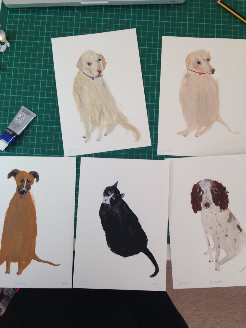 Pet Portrait. Funny unusual original custom pet portrait