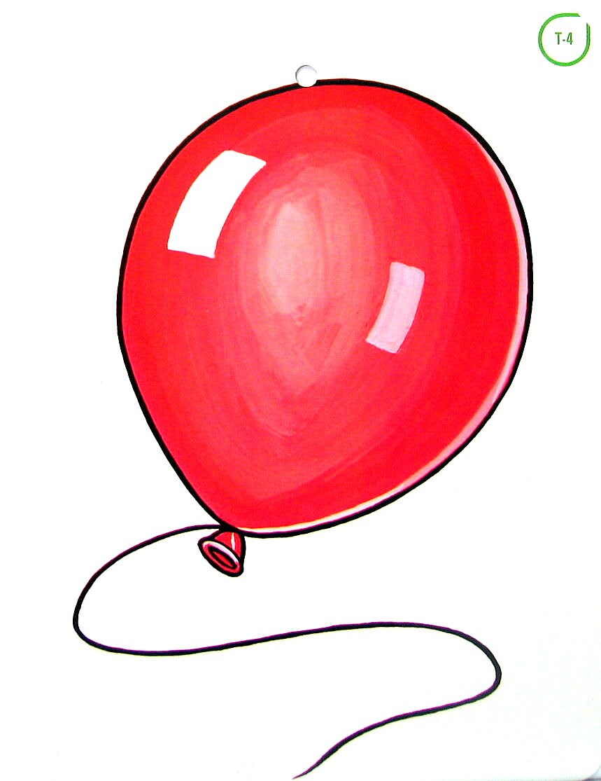 4 Large Vintage Flashcards Drum Kite Balloon  by 