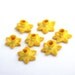 Daffodil Beads, Polymer Clay Beads, Flower Beads, Spring Yellow 997