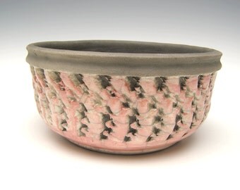 Succulent planter pink raku Contemporary cactus planter pot bonsai planter ceramic pottery planter herb planter 7 x 3 1/4 F-6