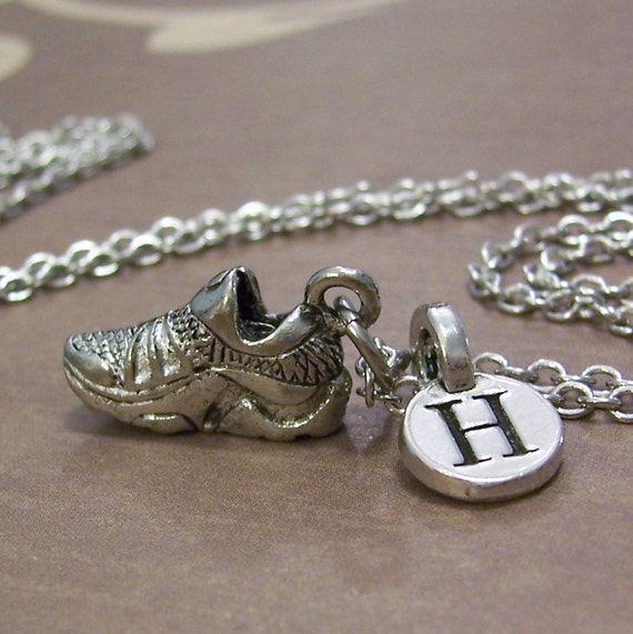 Personalized Runners Necklace Initial Charm by FiftyEighteen