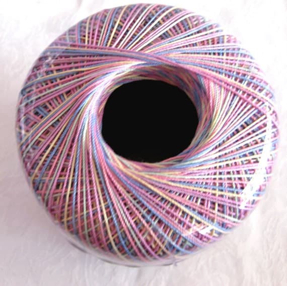 Aunt Lydias Crochet Thread PASTELS VARIEGATED size by crochetgal