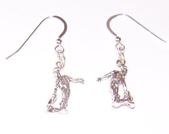 Sterling Silver 3D BULLFIGHTER MATADOR Earrings -- Sports