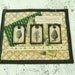 Rustic Pinecones Mini Quilt Wallhanging
