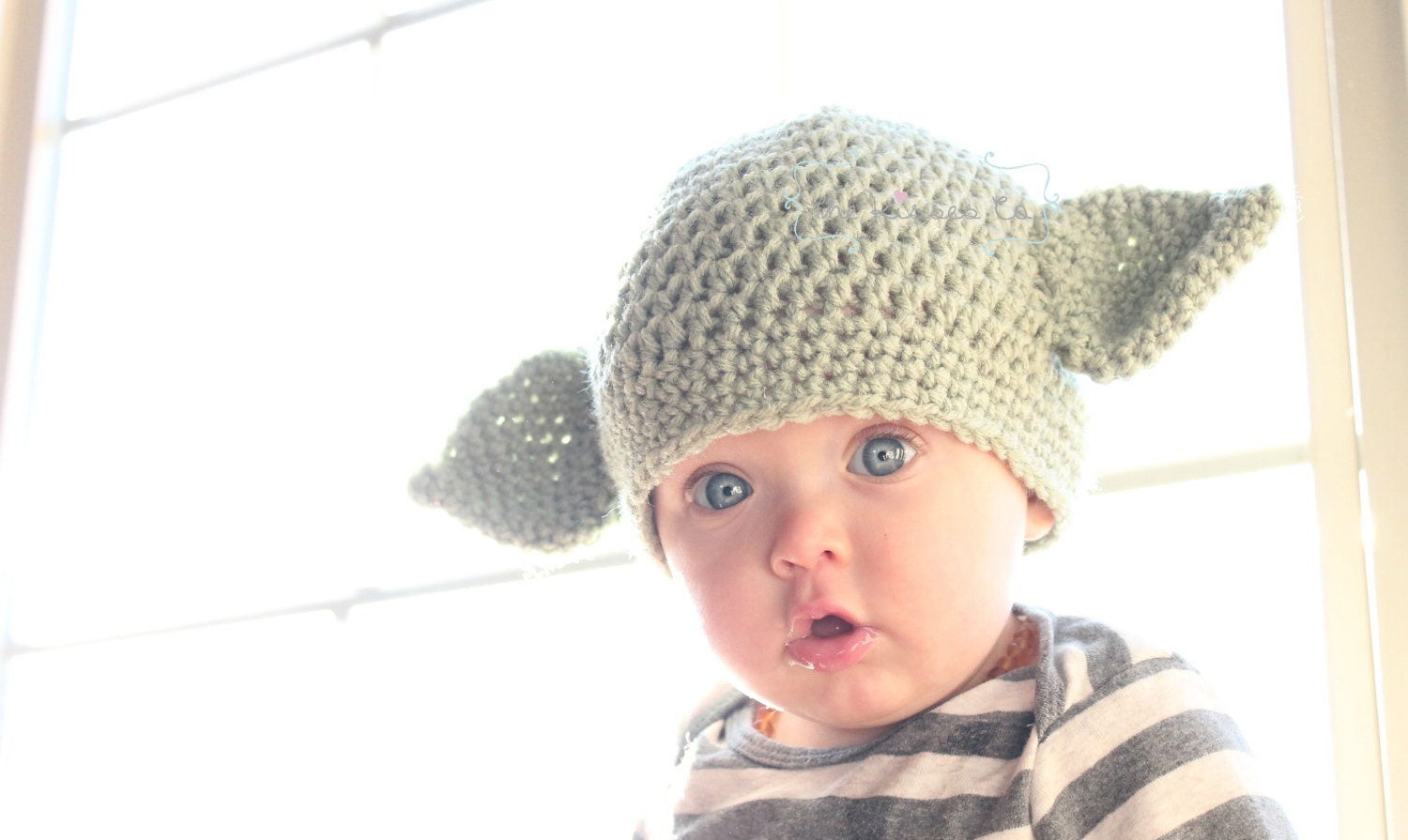 The Kisses Co. Yoda Beanie Crochet Star Wars Hat Baby