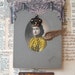 Queen Bee Steampunk Assemblage Collage antique photos vintage ephemera wings old typewriter mixed media