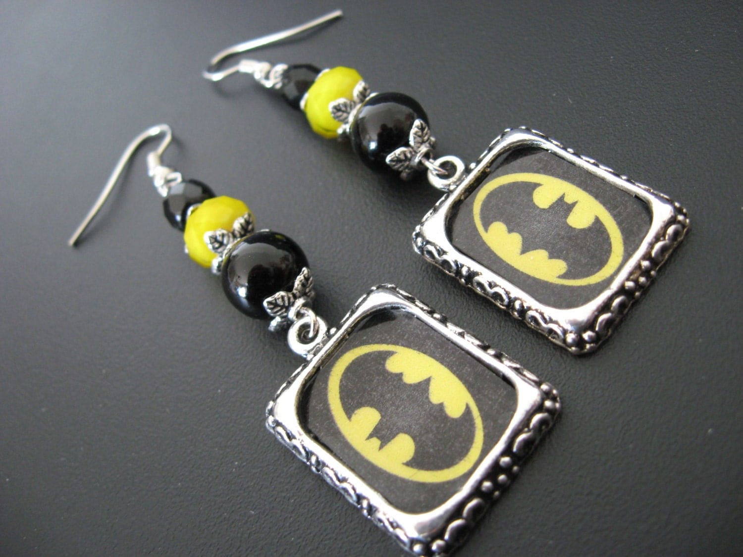 Batman Jewelry Batman Earrings Comic Book Earrings Comic