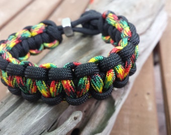 Rastaman Vibration Survival Bracelet Original OOAK Rastafari