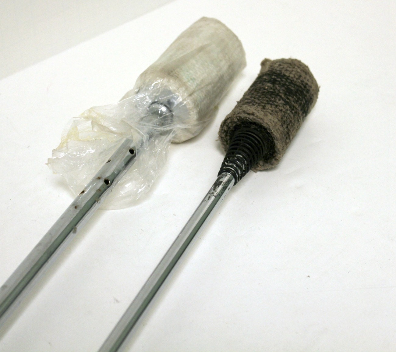 2 Vintage Twirling Fire Batons Circus Performer