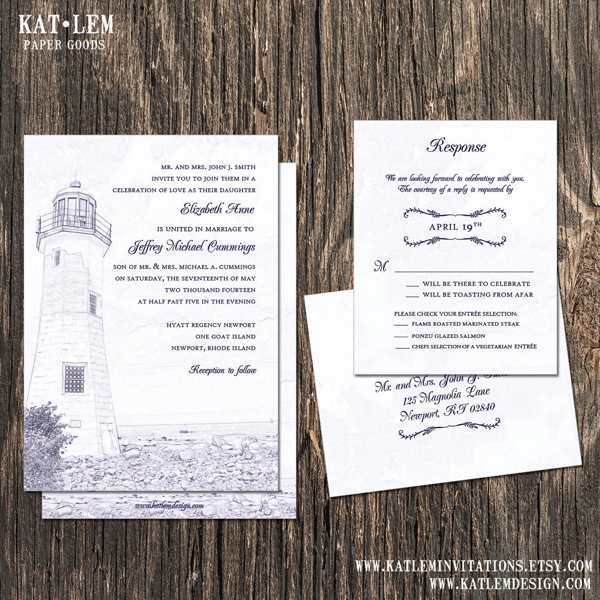 Lighthouse Wedding Invitation Lighthouse sketch