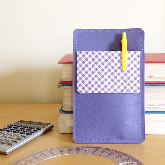 Nerd Power Vinyl Pocket Protector in crocus purple matte vinyl