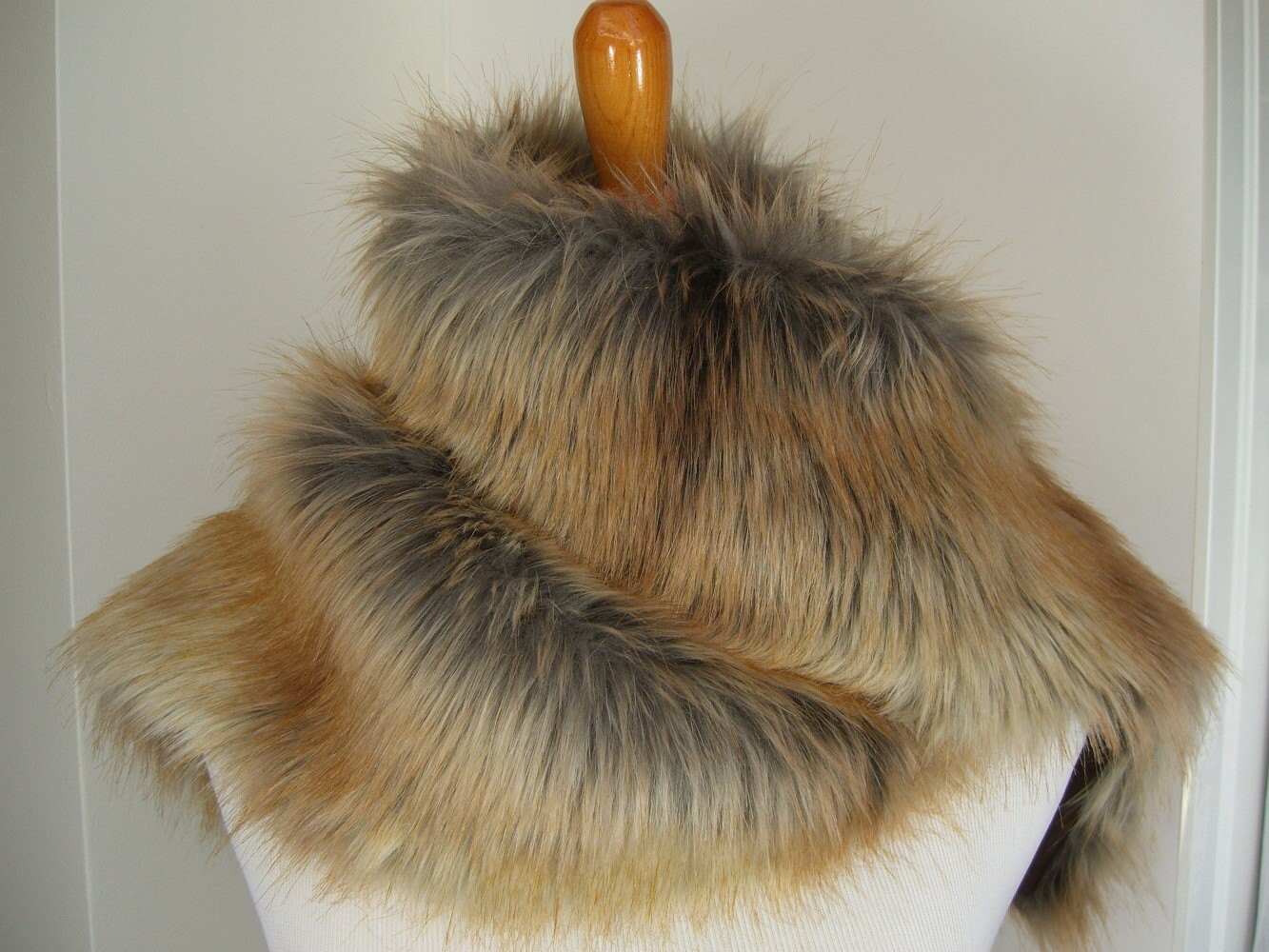 Fake fur neck scarves for women made in canada