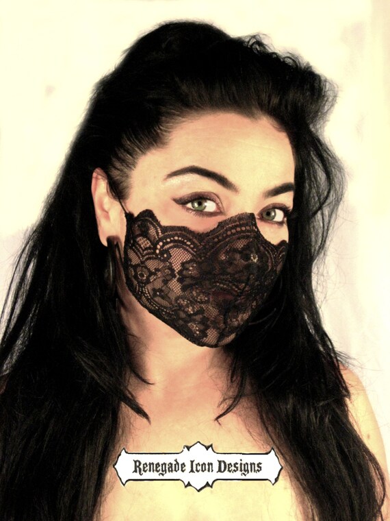 Black Lace Mask Fetish Lingerie Fantasy Cos Play By Renegadeicon 0718