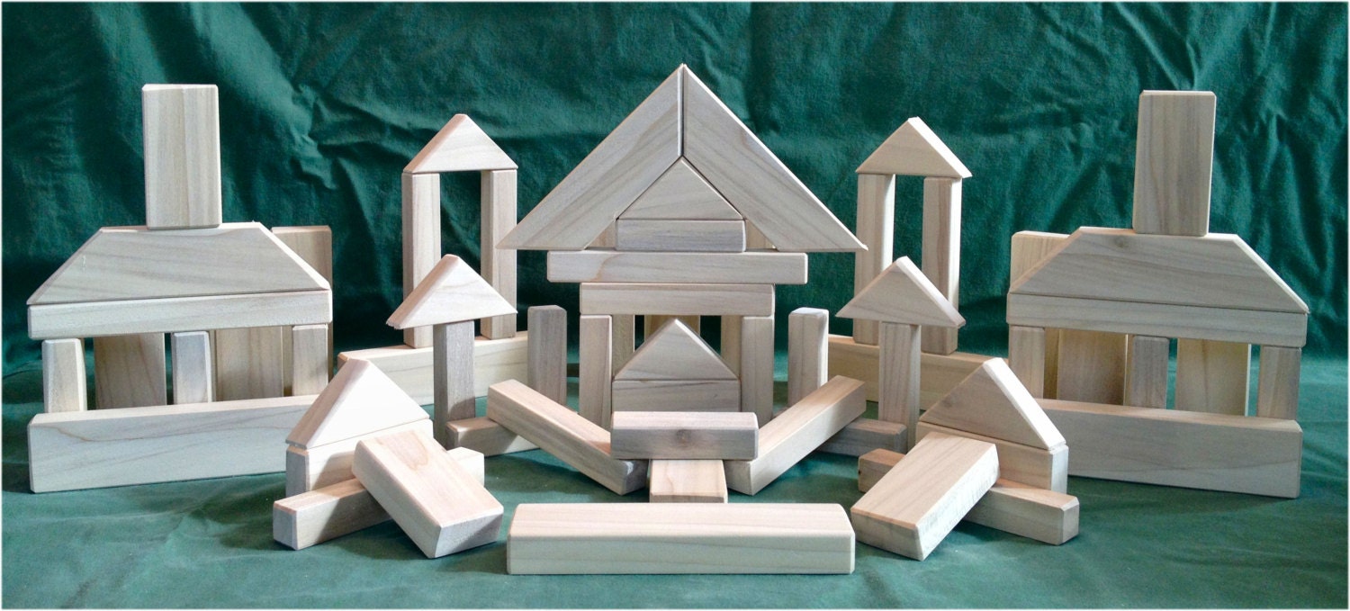 natural wood blocks