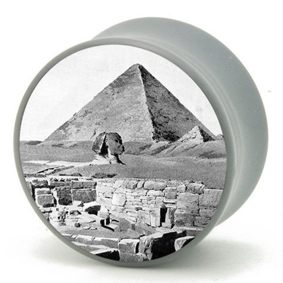 Items similar to 5/8" (16mm) Pyramid in Egypt Power Plugs by BMA Pair