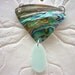 Sea Glass Necklace - Abalone Beach Seaglass Sea Shell Jewelry