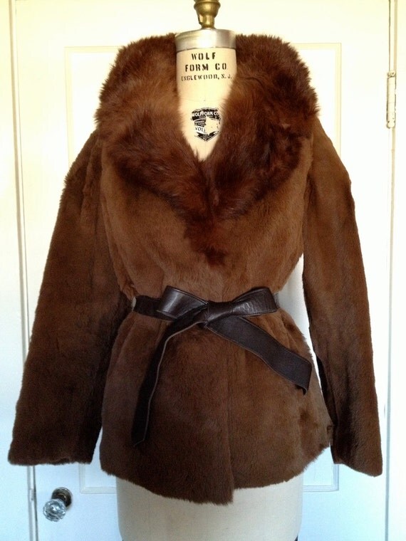 Vintage 1950s Cornelius Chocolate Fox Stole Vintage 1950s Cornelius Chocolate Fox Stole With Red Highlights And