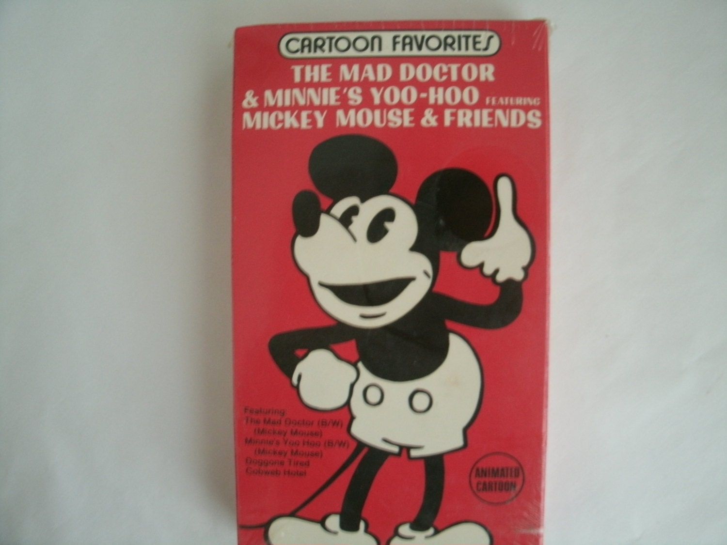 Mickey Mouse cartoon favorites VHS tape never opened