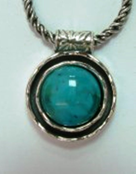 Silver turquoise necklace
