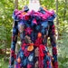 Reserved for GL. Patchwork multicolor wool sweater Coat. Size L/ XL