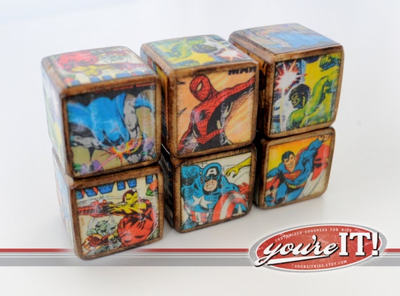 Spiderman Incredible Hulk Superman Captain America Batman Iron Man - Set of 12