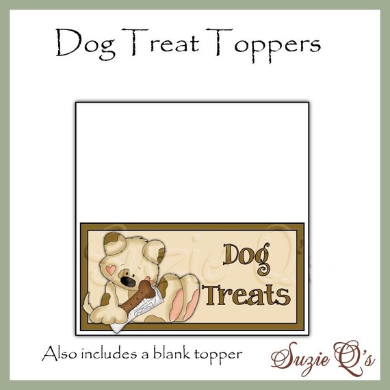 Dog Treat Topper Includes Bonus Christmas Topper Digital