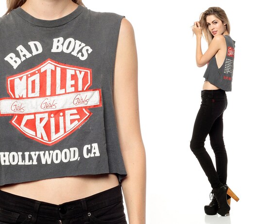 motley crue cropped shirt