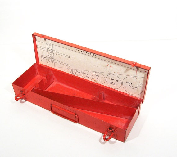 Vintage Metal Tool Box Storage Board by TheVintaquarian