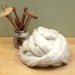 Alpaca/ Merino/ Silk Roving - Undyed Spinning Fiber (8oz)