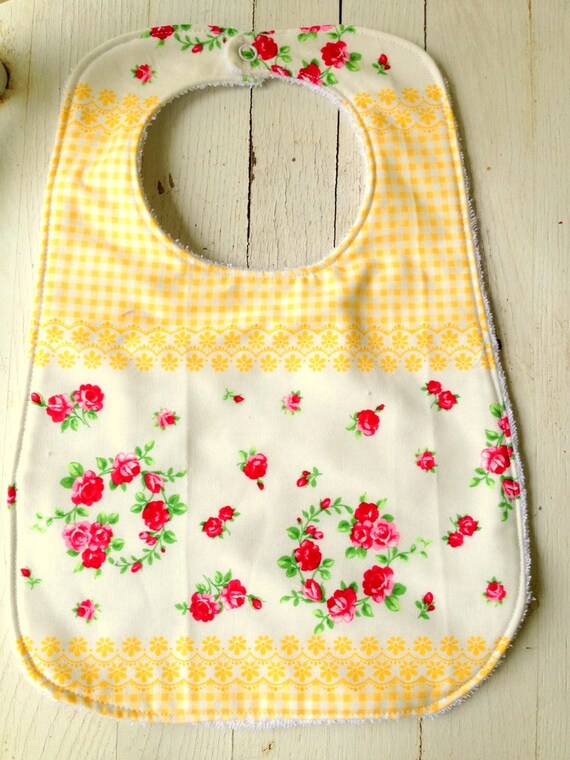 shabby chic floral baby toddler bib shabby chic floral baby toddler bib
