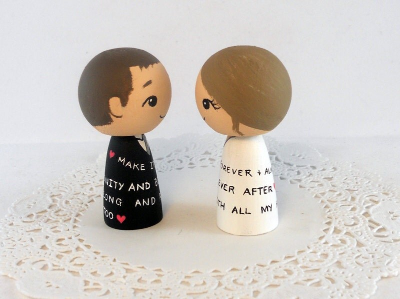 Nerd Vows Wedding Cake Toppers