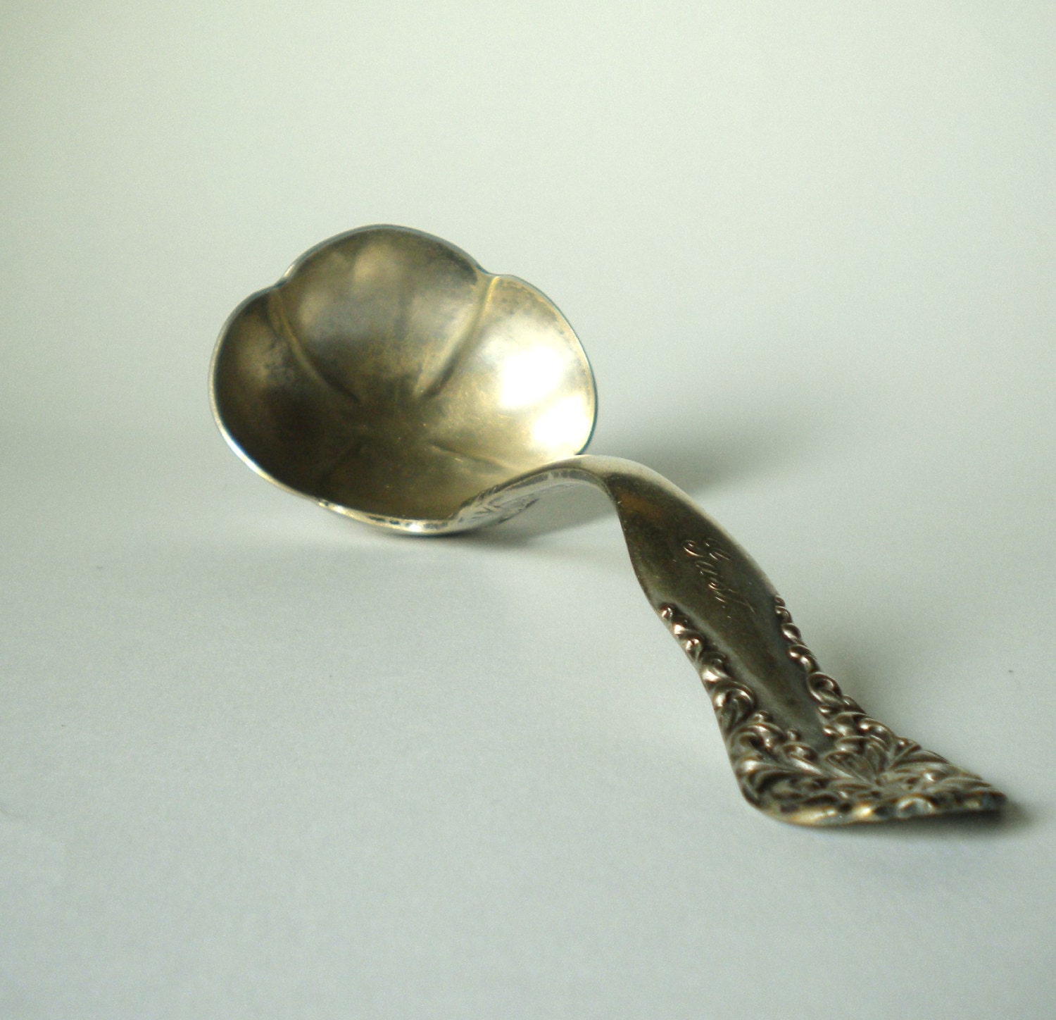 Antique W A Rogers 1905 Silverplate Lenora Pattern Soup or Gravy Ladle
