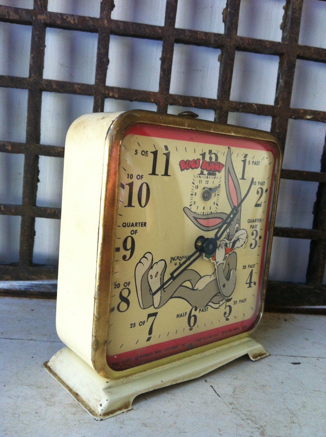 Vintage Bugs Bunny Alarm Clock by Ingraham by BoomtownMercantile