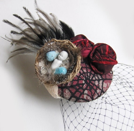 Rosaleen. The Company of Wolves. Cocktail hat. by talulahblue