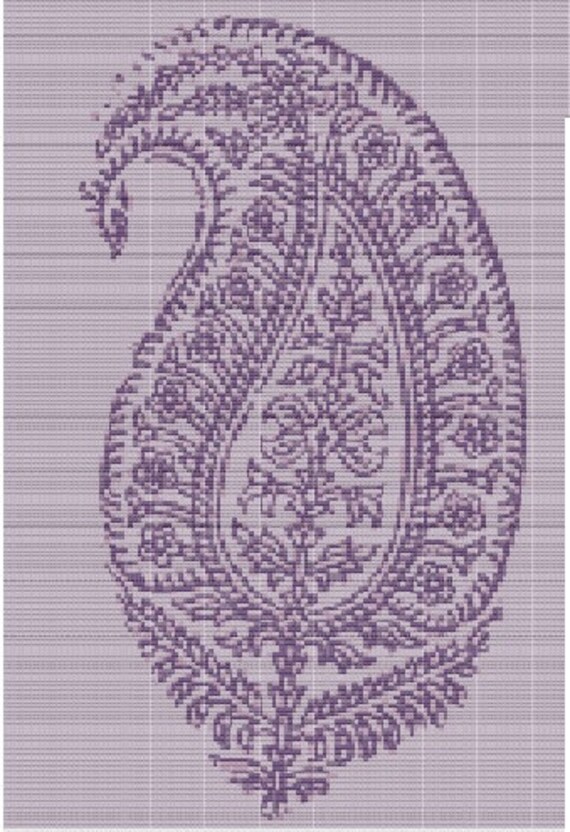 Cross Stitch Pattern Indian Feather Print PDF