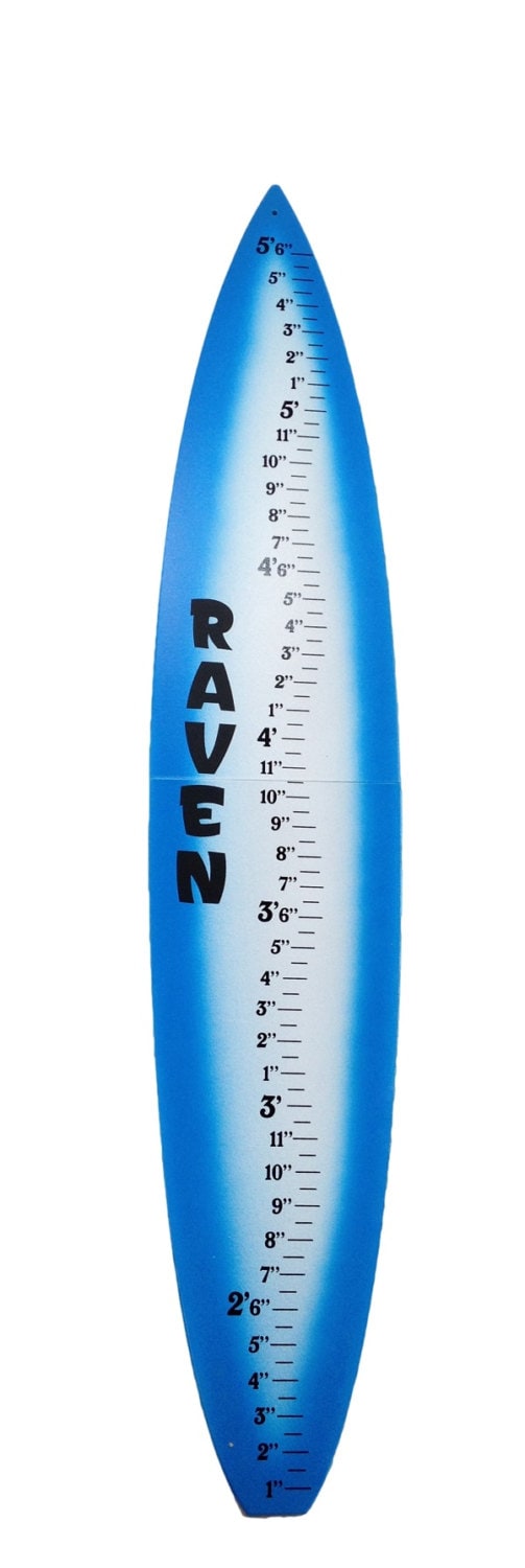 Surfboard Growth Chart for Kids